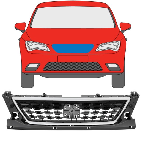 Grotelės už Seat Leon 2012-2020 / Rinkinys 11477