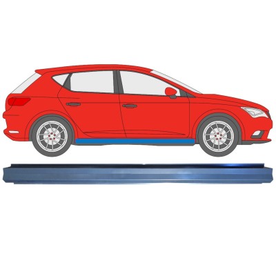 Slenkstis vidinė dalis už Seat Leon 2012-2020 / Kairė = Dešinė (simetriška) 16985
