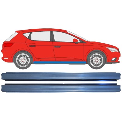Slenkstis vidinė dalis už Seat Leon 2012-2020 / Kairė + Dešinė / Rinkinys 16986