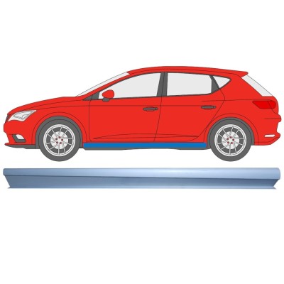 Slenkstis apatinė dalis už Seat Leon 2012-2020 / Kairė 16983