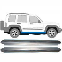 Slenkstis, apatinė už Jeep Liberty 2001-2008 / Kairė + Dešinė / Rinkinys 11328