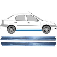 Slenkstis, apatinė už Dacia Logan 2004-2009 / Kairė + Dešinė / Rinkinys 11345