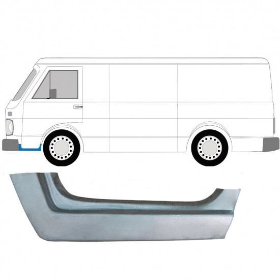 Slenkstis apatinė durų priekinių už Volkswagen LT 1975-1996 / Kairė 7950