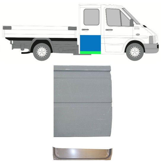 Galinių durų dalis už Volkswagen LT 1996-2005 / Kairė = Dešinė (simetriška) 16587