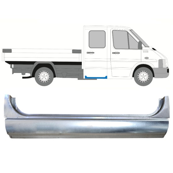 Slenkstis apatinė durų galinių už Volkswagen LT 1996-2005 / Kairė = Dešinė (simetriška) 16390