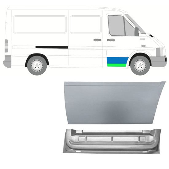 Priekinių durų skarda už Volkswagen LT 1996-2005 / Dešinė / Rinkinys 16557