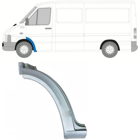 Sparno apatinė dalis už Volkswagen LT 1996-2005 / Kairė 16564