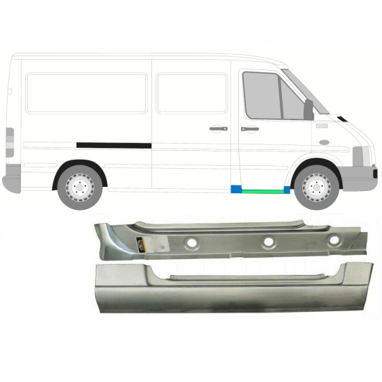 Slenkstis priekinis vidinė + išorinė dalis už Volkswagen LT 1996-2005 / Dešinė 16582