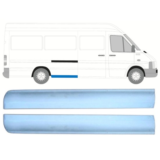 Galinės arkos priekinė dalis už Volkswagen LT 1996-2005 / Kairė + Dešinė / Rinkinys 16547