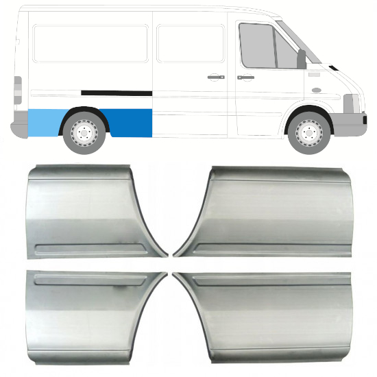 Galinė arka už Volkswagen LT 1996-2005 / Kairė + Dešinė / Rinkinys 14027