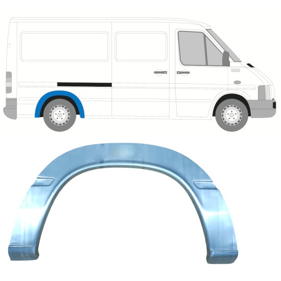 Galinė arka už Volkswagen LT 1996-2005 / Kairė = Dešinė (simetriška) 16599