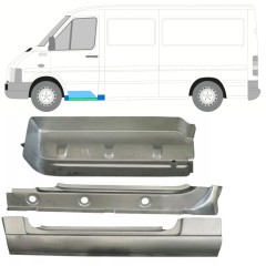 Slenkstis vidinė dalis + sparnas + priekinio laiptelio dalis už Volkswagen LT 1996-2005 / Kairė 16572