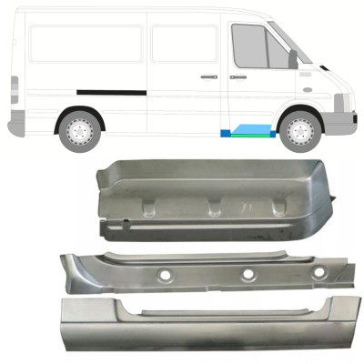 Slenkstis vidinė dalis + sparnas + priekinio laiptelio dalis už Volkswagen LT 1996-2005 / Dešinė 16571