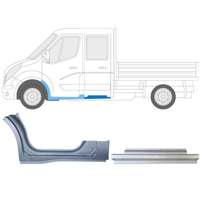 Remonto komplektas už Renault Master 2010- / Kairė / Dviguba kabina / 14914