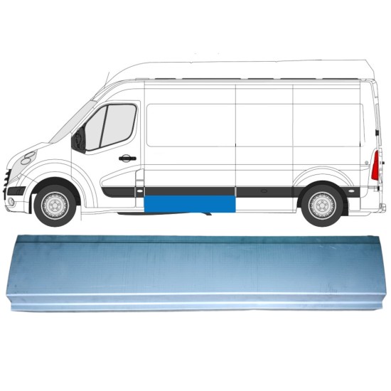 Šono dalis už Renault Master 2010- / Kairė 15385