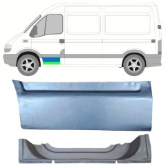 Priekinių durų vidinė + išorinė dalis už Renault Master 1998-2010 / Kairė / Rinkinys 16875