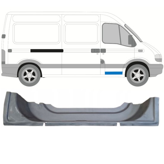 Priekinių durų vidinė dalis už Renault Master 1998-2010 / Dešinė 16861