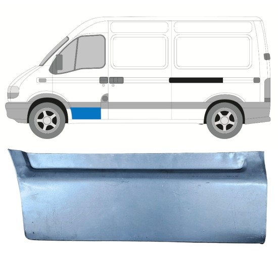 Priekinių durų skarda už Renault Master 1998-2010 / Kairė 16008