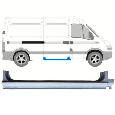 Slenkstis apatinė durų slankiojančių už Renault Master 1998-2010 / Dešinė 14875