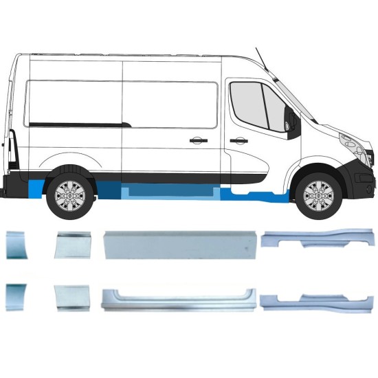 Remonto komplektas už Renault Master 2010- / Kairė + Dešinė / 14926