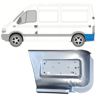 Galinio sparno dalis už galinio rato už Renault Master 1998-2010 / Kairė 14878