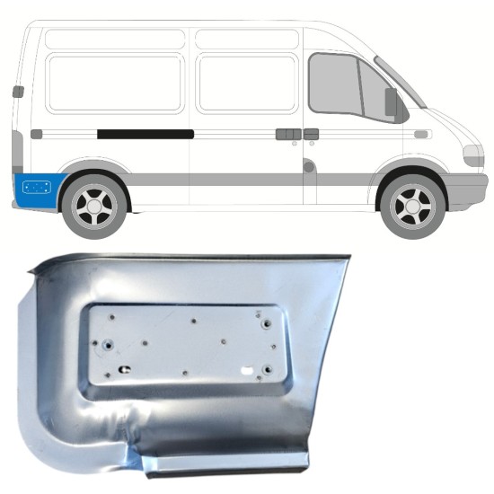 Galinio sparno dalis už galinio rato už Renault Master 1998-2010 / Dešinė 14877
