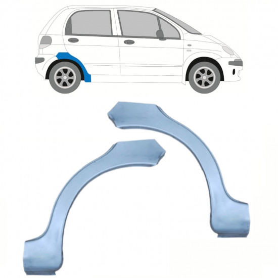 Galinė arka už Daewoo Matiz 1998-2008 / Kairė + Dešinė / Rinkinys 10036