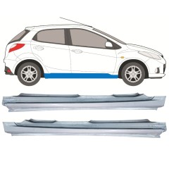 Visas slenkstis už Mazda 2 2007-2014 / Kairė + Dešinė / Rinkinys 12440