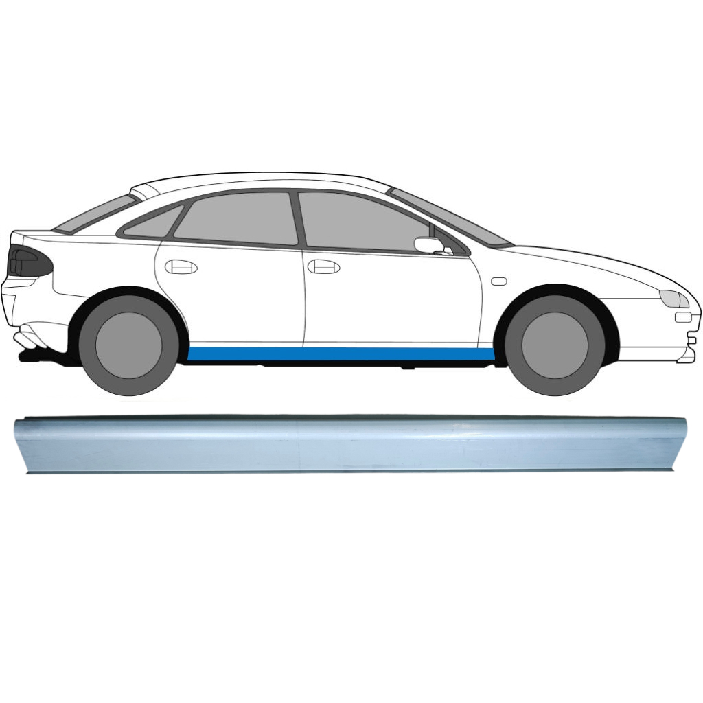 Slenkstis, Apatinė Už Mazda 323F 1994-1998 / Kairė = Dešinė (Simetriška) 6684