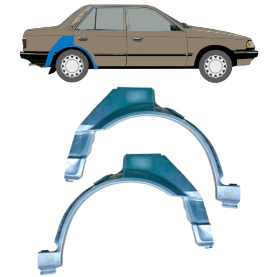 Galinė arka už Mazda 323 BF 1985-1989 / Kairė / Dešinė / Kairė + Dešinė / Rinkinys 12958