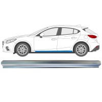 Slenkstis, apatinė už Mazda 3 2013-2019 / Kairė 16344