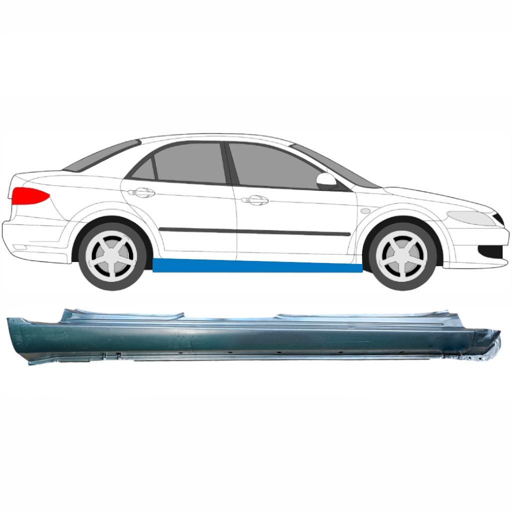 Visas Slenkstis Už Mazda 6 2002-2007 / Dešinė 5792