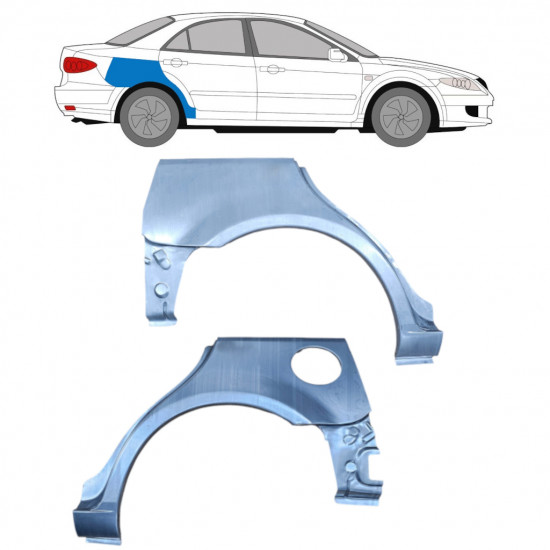 Galinė arka už Mazda 6 2002-2008 / Kairė + Dešinė / HATCHBACK / Rinkinys 9165