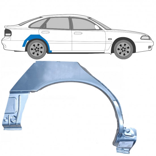 Galinė arka už Mazda 626 1992-1997 / Dešinė 9011