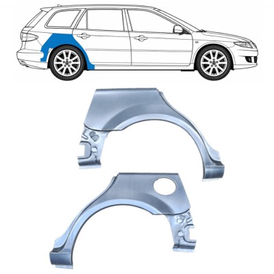 Galinė arka už Mazda 6 GG GY 2002-2007 / Kairė + Dešinė / COMBI / Rinkinys 9164