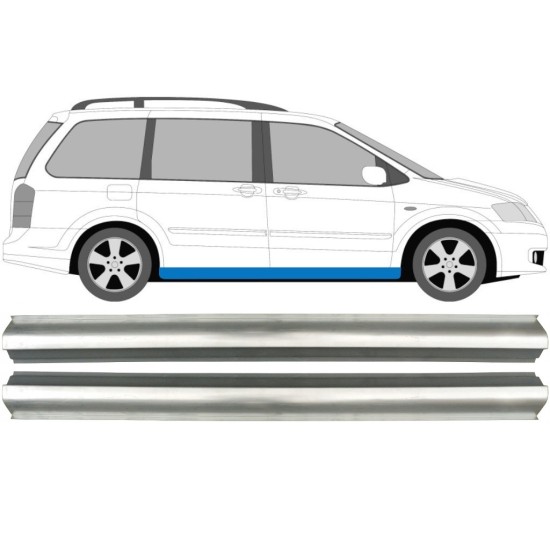 Slenkstis, apatinė už Mazda MPV 1999-2006 / Kairė = Dešinė (simetriška) / Rinkinys 10437