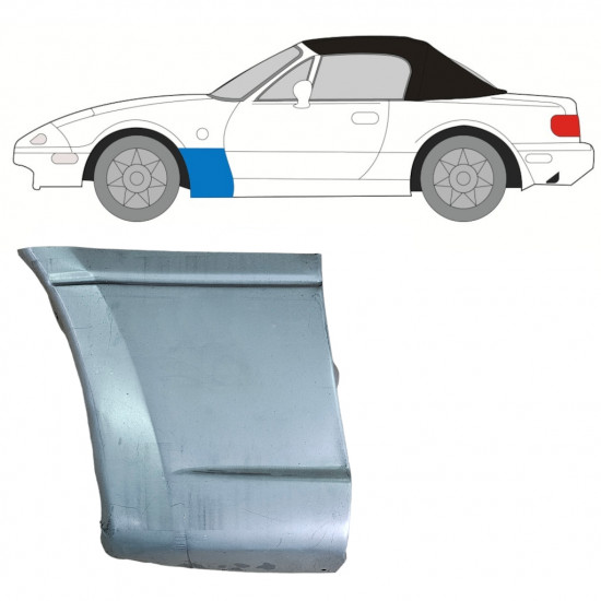 Sparno apatinė dalis už Mazda MX-5 1989-1998 / Kairė 8067