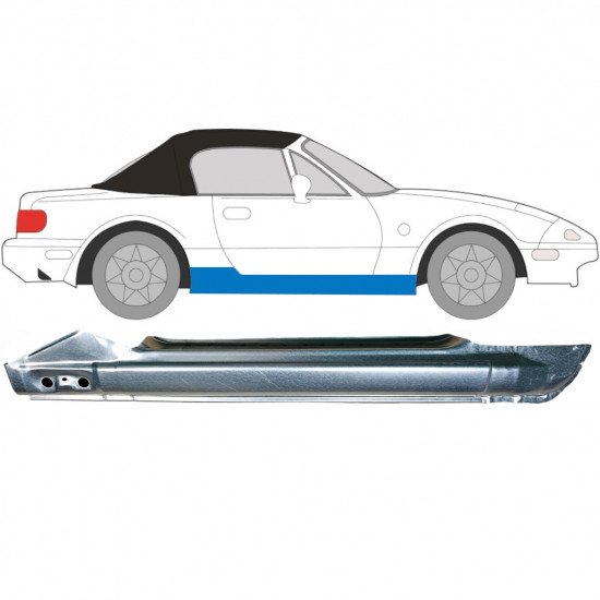 Visas slenkstis už Mazda MX-5 1989-1998 / Dešinė 6696