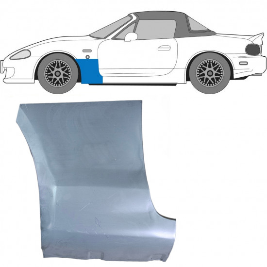 Sparno apatinė dalis už Mazda MX-5 1998-2005 / Kairė 6700