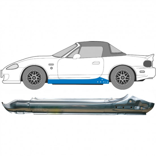 Visas slenkstis už Mazda MX-5 1998-2005 / Kairė 5928