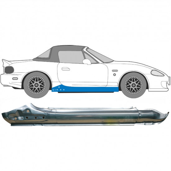 Visas slenkstis už Mazda MX-5 1998-2005 / Dešinė 5927