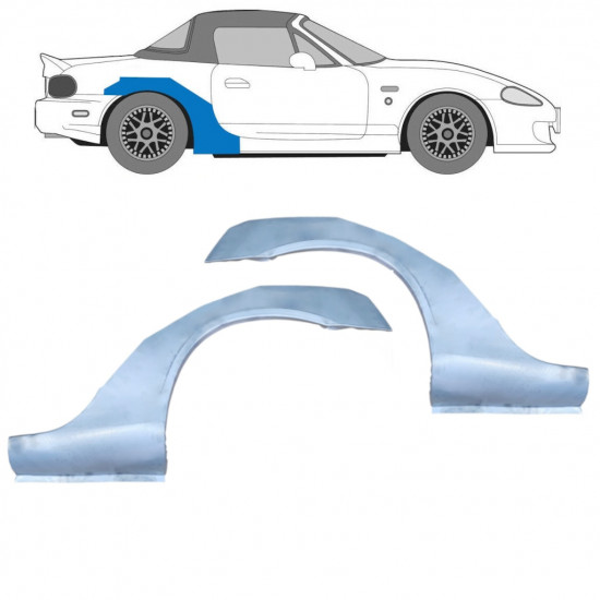 Galinė arka už Mazda MX-5 1998-2005 NB / Kairė + Dešinė / Rinkinys 9664