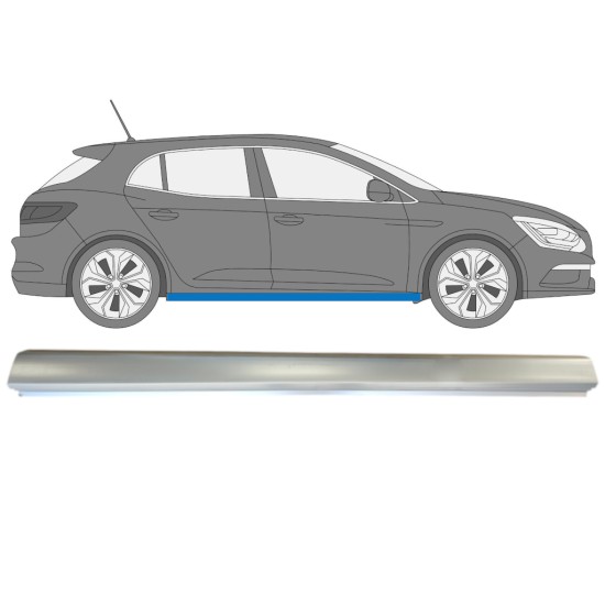 Slenkstis, apatinė už Renault Megane 2016- / Dešinė 15010