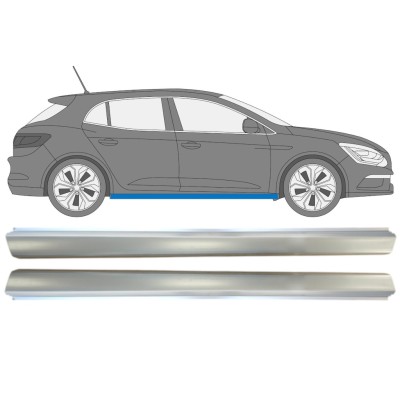Slenkstis, apatinė už Renault Megane 2016- / Kairė + Dešinė / Rinkinys 15009