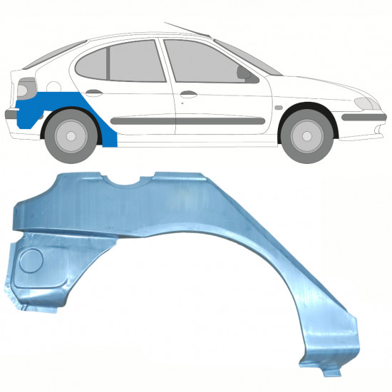 Galinė arka už Renault Megane 1995-2003 / Dešinė 8394