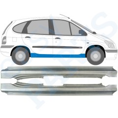 Visas slenkstis už Renault Megane I Scenic 1995-2003 / Kairė + Dešinė / Rinkinys 10117
