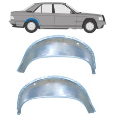 Vidinė galinė arka už Mercedes 190 W201 1982-1993 / Kairė + Dešinė / Rinkinys 9837