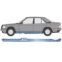 Slenkstis, apatinė už Mercedes 190 W201 1982-1993 / Kairė 15128
