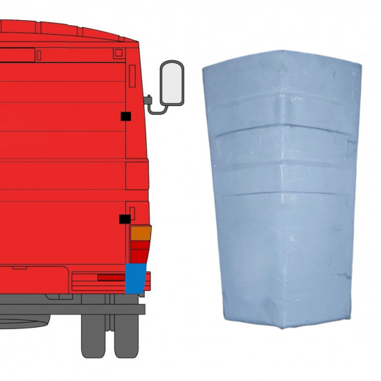 Galinis kampas už Mercedes 406-608d 1968-1986 / Dešinė 11440