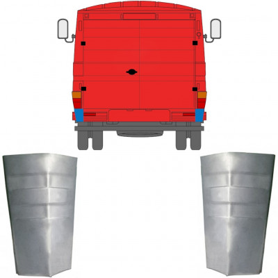 Galinis kampas už Mercedes 406-608d 1968-1986 / Rinkinys 11442